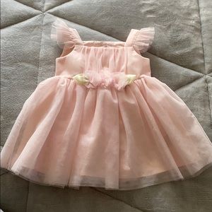 Pink tulle dress with diaper cover